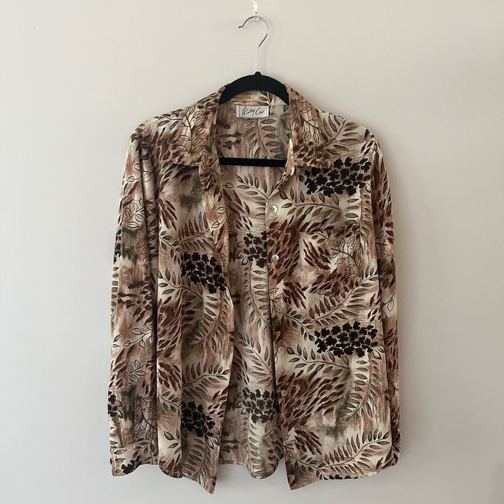 Earth Tones Button-up